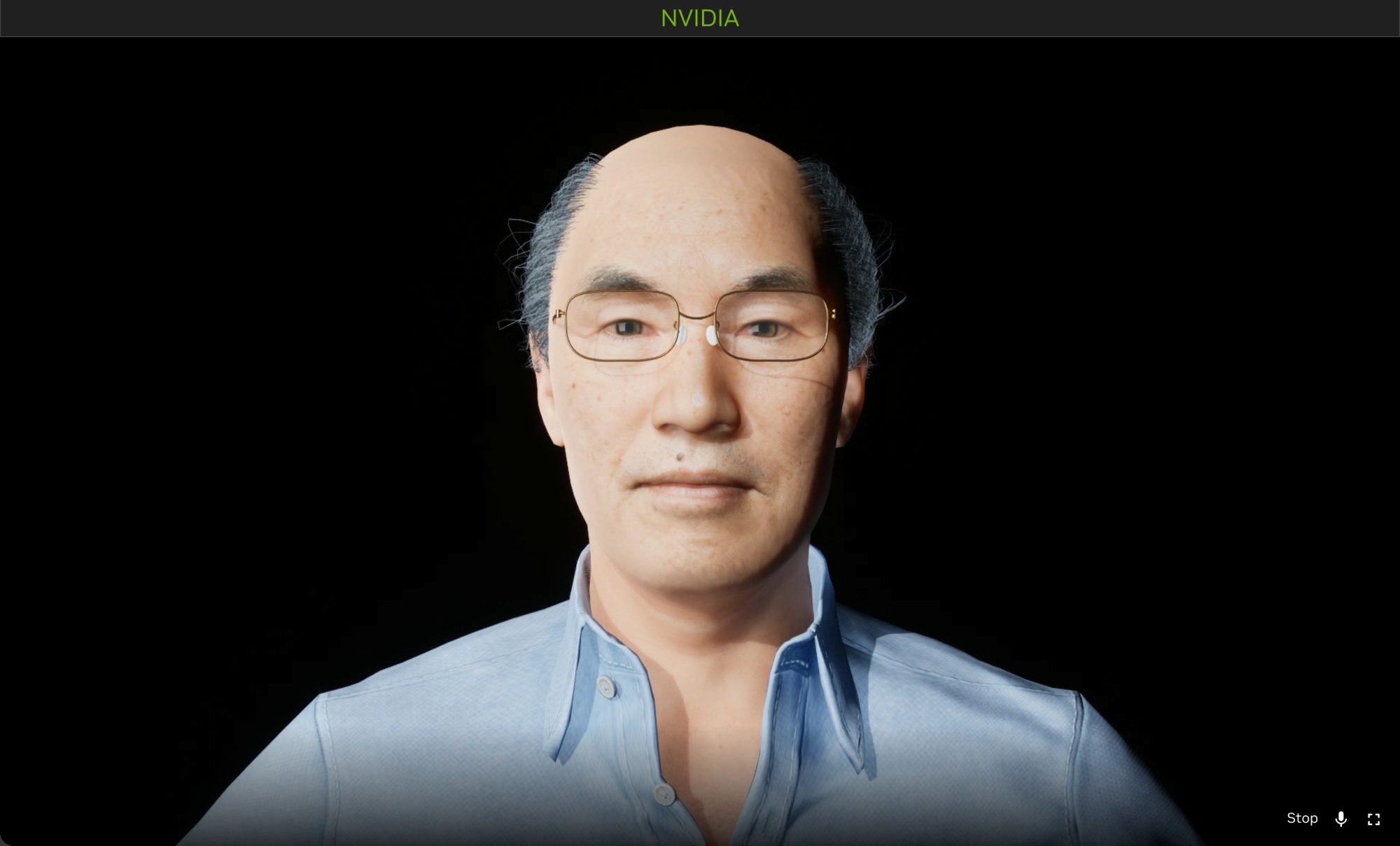 NVIDIA Tokkio live avatar streaming interface